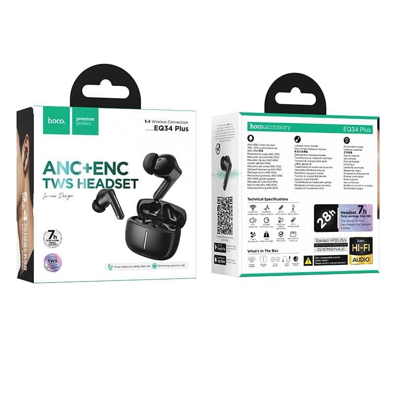 Hoco EQ34 Plus ANC+ENC TWS Earbuds Price in Bangladesh - alternate